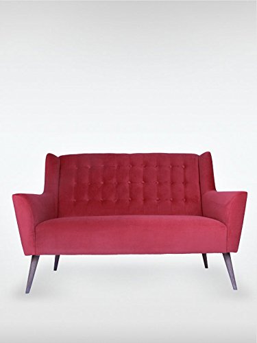 2-Sitzer Vintage Sofa Couch-Garnitur Westhampton bordeaux 150 x 73 x 95