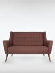 2-Sitzer Vintage Sofa Couch-Garnitur Westhampton braun 150 x 73 x 95