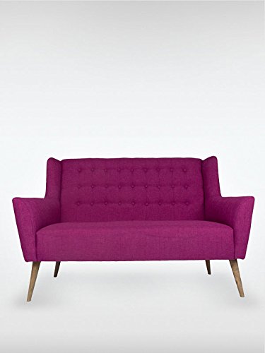2-Sitzer Vintage Sofa Couch-Garnitur Westhampton lila 150 x 73 x 95