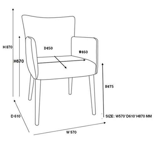 AC Design Furniture 60836 Ulrik Armstuhl