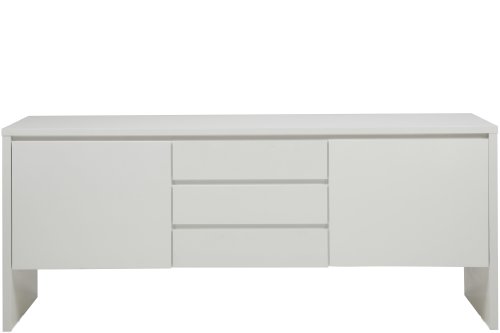 AC Design Furniture H000013162 Sideboard Malene, 170 x 72 x 45 cm, Holz Lack weiß Hochglanz