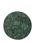 Bloomingville Tablett Marmor rund dunkelgrün
