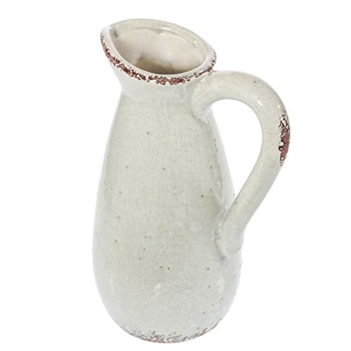 Countryfield · Keramik-Kanne | Krug | Vase ' Enville S ' 24cm · mint-grau