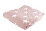 Decke mit Sternen 140 x 180, rosa