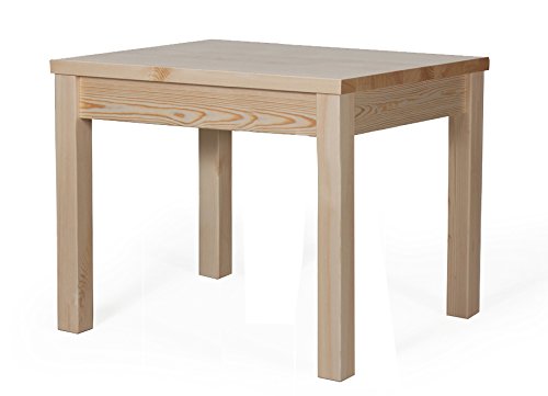 Esstisch Tisch Holztisch rechteckig Kiefer massiv natur 80 x 60 H-76 cm