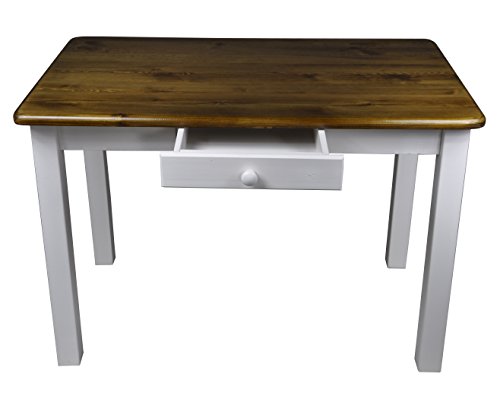 Esstisch mit Schublade Küchentisch Tisch Massiv Kiefer 80 x 60 cm