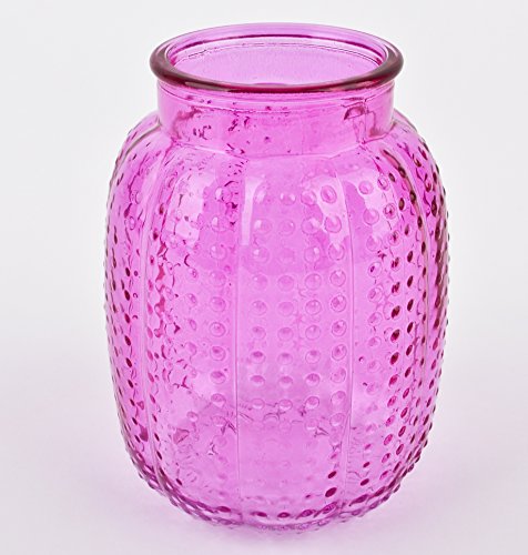 Flasche Deko Vase Glas 10x9x9cm Tischdeko