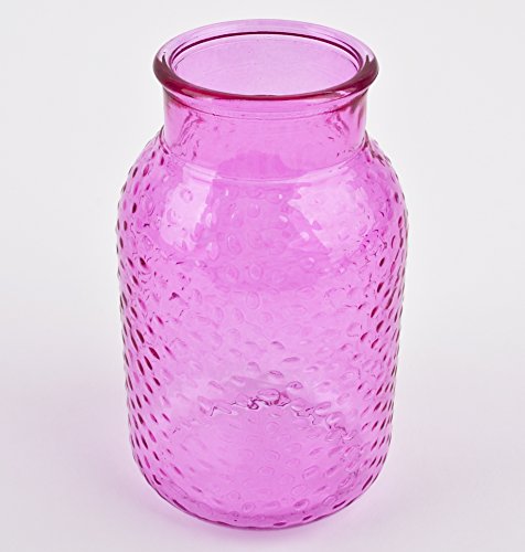 Flasche Deko Vase Glas 13x8x8cm Tischdeko