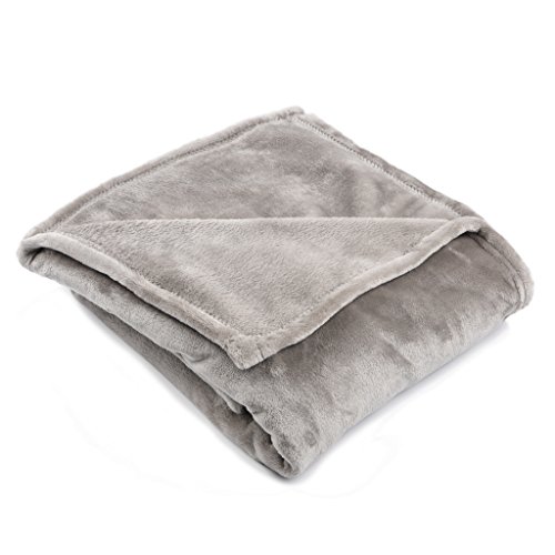 HT&PJ Microplush Fleece Blanket, Flannel Microfiber All Season Blanket for Bed or Sofa/couch 380g/m² XXL 150x200 cm
