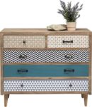 Kare 80378 Kommode Capri, 80x90x40 cm, 5 Schübe