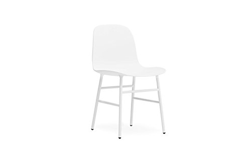 Normann Copenhagen - Form Stuhl mit Metallgestell - weiß - Simon Legald - Design - Esszimmerstuhl - Küchenstuhl - Speisezimmerstuhl