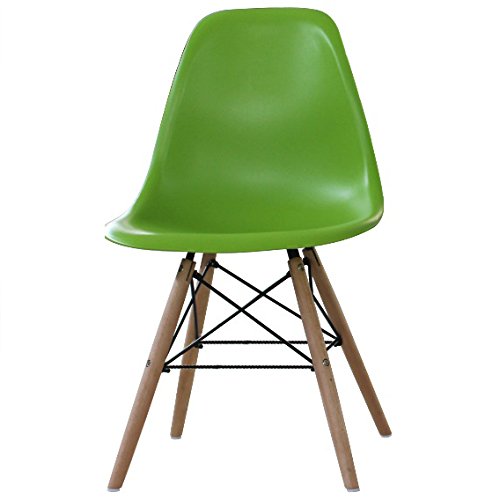 P & N Homewares® Moda Stuhl Kunststoff Retro Esstisch Stühlen Moderne Möbel grün