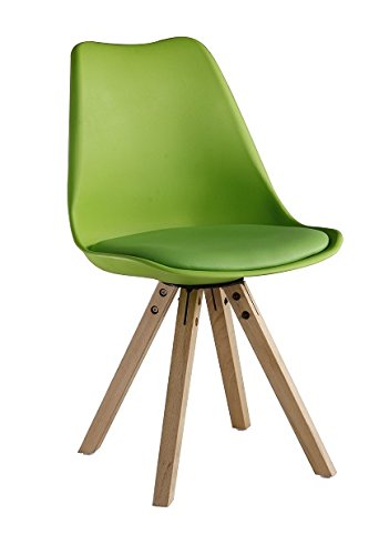 P & N Homewares® Sofia Eiffelturm inspiriert Stuhl aus Kunststoff Retro Weiß Schwarz Grau Rot Gelb Pink Grün Blau grün