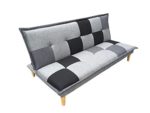 Schlafsofa Funktionssofa Gästesofa Schlafcouch Sofa Couch Campeon grau / schwarz
