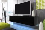 TV Schrank Lowboard Hängeboard SIMPLE mit LED Blau TV Schrank Lowboard Hängeboard SIMPLE mit LED Blau