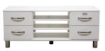 Tenzo 5158-005 Malibu - Designer TV-Bank 54 x 132 x 44 cm, MDF lackiert, weiß