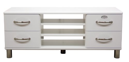 Tenzo 5158-005 Malibu - Designer TV-Bank 54 x 132 x 44 cm, MDF lackiert, weiß