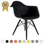 VERKAUF! 1 x Design-Stuhl Eiffel Stil Schwarz Holz Beine und Sitz Farbe Schwarz Mobistyl® DAWB-NO-1