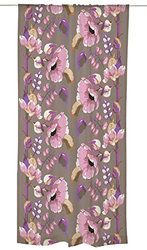 Vallila CT000504-3 Silkkisuukko Vorhang, Blumen, rosa