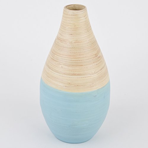 Vase Asia Design Bambus 32x16x16cm Tischdeko Gefäß