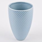 Vase Vertigo Dots Design Porzellan blau Gefäß