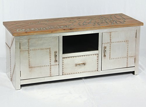 Vintage Lowboard Industrie Design Sideboard Retro Tv Board Alu Kommode 504