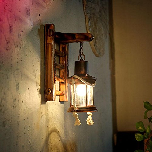 ZQ Retro Nostalgie Wand Lampe Korridor Innenhof Kerosin Glas Pferd Lampe