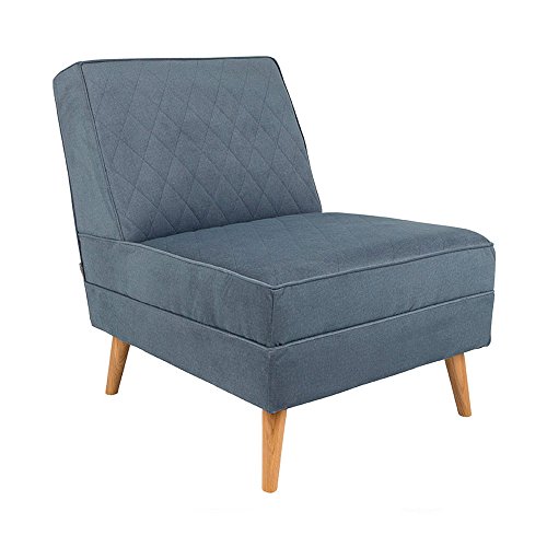 Zuiver 3100039 Lounge Chair Lazy M, Stoff, grau, 89 x 66 x 82 cm