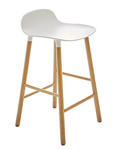 normann Copenhagen Form Barstuhl 75 cm Eiche-Sitz weiss