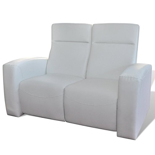 vidaXL 2er Echt Leder Sofa Polstersofa Garnitur Sitzgruppe Couch Sessel Lounge