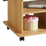 Ausziehbarer Couchtisch aus Buche mit Rollen Pharao24 Ausziehbarer Couchtisch aus Buche mit Rollen Pharao24