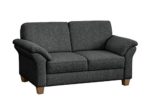 Cavadore 5900984017337 2-Sitzer Ecksofa, Schaumstoff, grau, 156 x 88 x 87 cm