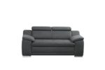 Cavadore 5900984017474 2er Ecksofa, Schaumstoff, grau, 180 x 95 x 80 cm