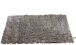 Gözze Teppich, 100% Baumwolle, Wollgarn-Hochfloroptik, 70 x 120 cm, Anthrazit, 1010-0648-72