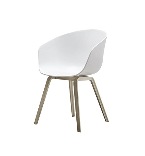 HAY - About a Chair AAC 22 - weiß - Eiche matt lackiert - Hee Welling - Design - Esszimmerstuhl - Küchenstuhl - Speisezimmerstuhl