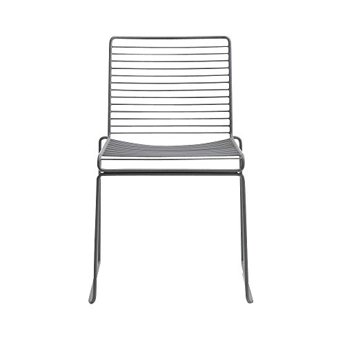 HAY Hee Dining Stuhl, grau lackiert 47.5x79x50cm Sitzhöhe: 47cm für Innen- und Außerbereich geeignet