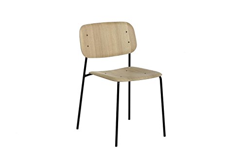 HAY - Soft Edge Steel Frame Stuhl - matt lackiert - schwarz - Iskos - Berlin - Esszimmerstuhl - Küchenstuhl - Speisezimmerstuhl