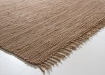Handweb Teppich Freiberg in Schlamm aus 100% Baumwolle, Größe: 120x170 cm