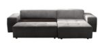 Polsterecke Futoro/3er Bett-Longchair/300x71x178 cm/Solo grau