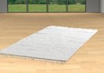 Teppich FRANKEN Natur | Baumwolle Weiß handgewebt | (B/L) 140x200 cm