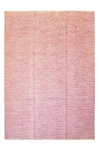 Teppich Handgewebt Ohne Rücken 100% Baumwolle Teppich Aperitif 510 Pink 120cm x 170cm 120cm x 170cm