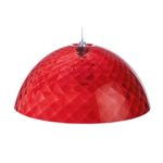 koziol Pendelleuchte  Stella XL,  Kunststoff, transparent rot, 66,90 x 66,90 x 29,5 cm