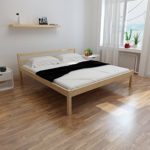 vidaXL Holz Bett 200 x 180 cm mit Matratze