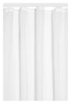 Gardine Vorhang Transparent Kräuselband in Weiss 245x140 cm (Höhe x Breite) | Dekoschal Voile Uni - einfarbig | Universalband Fensterschal Store | Fertiggardine