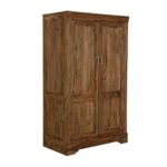 Kleiderschrank mit 2 Türen aus Massivholz Palisander 120x200x63cm - Modell Pre