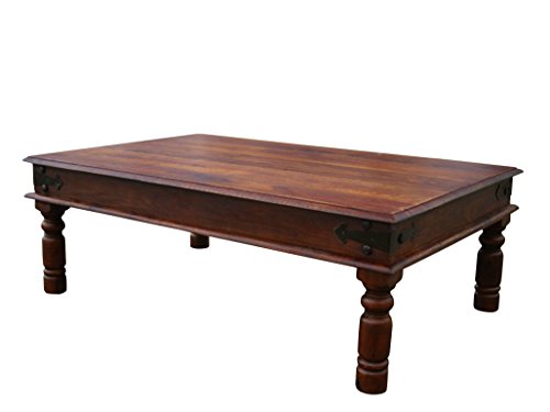 Tisch Couchtisch TOMAS 120x75 cm Massivholz Palisander Edelholz dunkelbraun