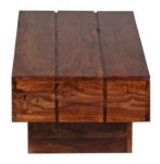 WOHNLING, Couchtisch, WL1.325, Massiv-Holz Sheesham 120 cm breit Wohnzimmer-Tisch Design dunkel-braun