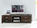 SAM® TV-Schrank Wales 1521 stonefarbenes Sheesham Palisanderholz vier Schubladen zwei Ablagefächer Massivholz handgearbeitet 185 cm breit