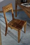 Palisander Holz Möbel massiv lackiert Stuhl Sheesham Massivmöbel Holz massiv braun Ancona #105