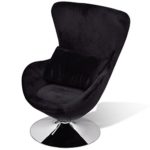 vidaXL Sessel Eiersessel Drehsessel Loungesessel Clubsessel Cocktailsessel schwarz